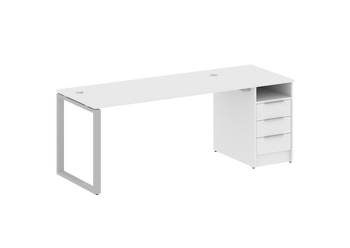 Стол-станция METALL SYSTEM на О-образном м/к с опорной тумбой БО.РС-СТП -1.4 2012*720*750
